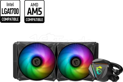 Photo de Kit Watercooling MSI Mag CoreLiquid R V2 RGB - 280mm (Noir)