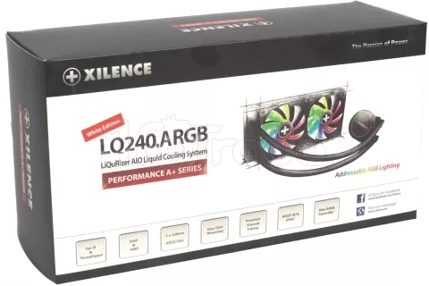 Photo de Kit Watercooling Xilence LiQuRizer LQ240 ARGB 240mm (Blanc)