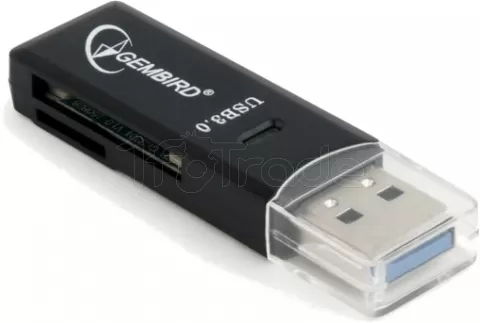 Photo de Lecteur de Cartes externe Gembird USB 3.0 (Noir)