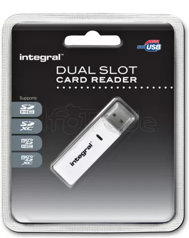 Photo de Lecteur de Cartes externe USB 2.0 Integral Dual Slot