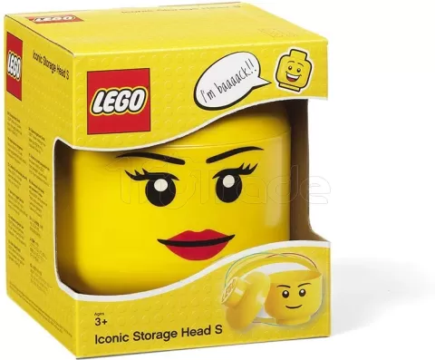 Photo de Lego 5006145 - Petite boîte de rangement : Tête de fille