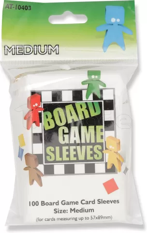 Photo de Lot de 100 Sleeves Board Game 57x89mm (Transparent)