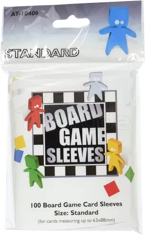 Photo de Lot de 100 Sleeves Board Game 63x88mm (Transparent)