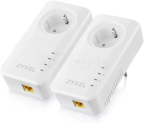 Photo de Lot de 2 Adaptateurs CPL Zyxel Powerline PLA6457 (AV2400)