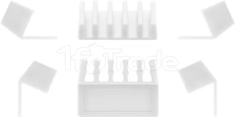 Photo de Lot de 2 Guides pour 5x câbles Goobay (Blanc)