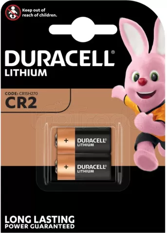 Photo de Lot de 2 piles Alcaline Duracell CR2 3V (CR17355)