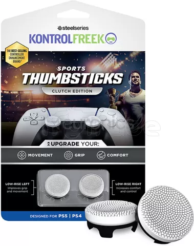 Photo de Lot de 2 Sticks pour Manette PS4/PS5 SteelSeries Clutch (Blanc)