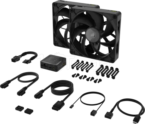 Photo de Lot de 2 Ventilateurs de boitier Corsair iCue Link RX Max - 14cm (Noir)