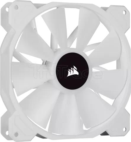 Photo de Lot de 2 Ventilateurs de boitier Corsair iCue SP140 Elite Performance PWM RGB - 14cm (Blanc)