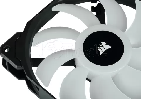 Photo de Lot de 2 Ventilateurs de boitier Corsair iCue SP140 Pro Performance RGB - 14cm (Noir)