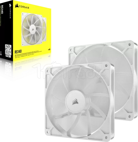 Photo de Lot de 2 Ventilateurs de boitier Corsair RS - 14cm (Blanc)