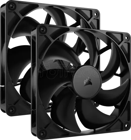 Photo de Lot de 2 Ventilateurs de boitier Corsair RS - 14cm (Noir)