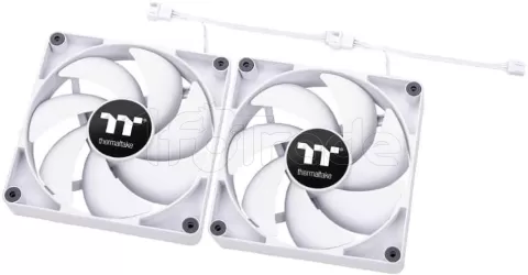 Photo de Lot de 2 Ventilateurs de boitier Thermaltake CT - 14cm (Blanc)