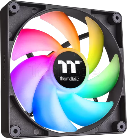 Photo de Lot de 2 Ventilateurs de boitier Thermaltake CT RGB - 12cm (Noir)