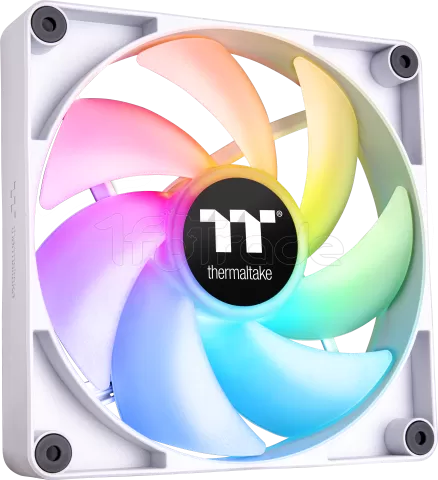 Photo de Lot de 2 Ventilateurs de boitier Thermaltake CT RGB - 14cm (Blanc)