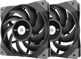 Photo de 2x Thermaltake ToughFan 12 Noir