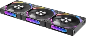 Photo de Lot de 3 Ventilateurs boitier Azza Galaxy Standard RGB - 12cm (Noir)