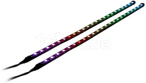 Photo de Lot de 3 Ventilateurs de boitier Antec Prizm 120 RGB 3+2+C 12cm avec 2x bandeaux LED (Noir)