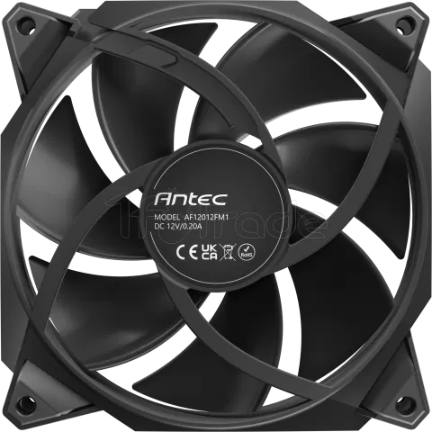 Photo de Lot de 3 Ventilateurs de boitier Antec Storm - 12cm (Noir)