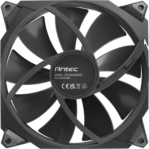 Photo de Lot de 3 Ventilateurs de boitier Antec Storm T3 - 14cm (Noir)