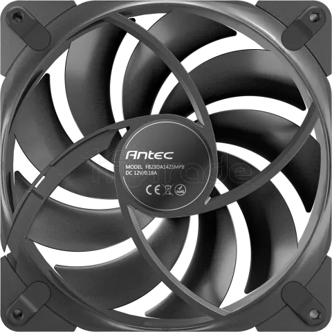 Photo de Lot de 3 Ventilateurs de boitier Antec Tranquil - 14cm (Noir)