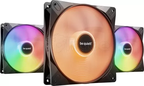 Photo de Lot de 3 Ventilateurs de boitier be quiet! Light Wings LX High Speed RGB - 14cm (Noir)