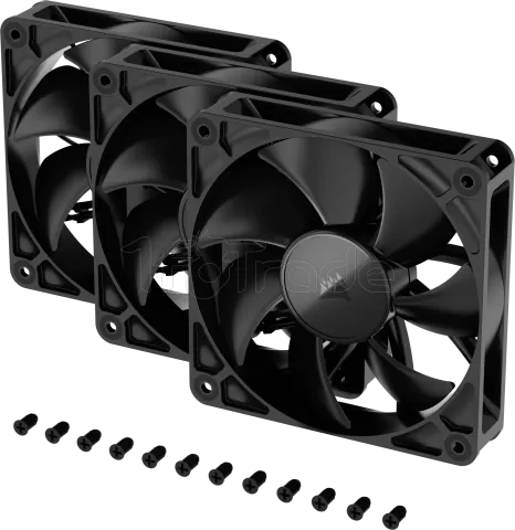 Photo de Lot de 3 Ventilateurs de boitier Corsair RS - 12cm (Noir)