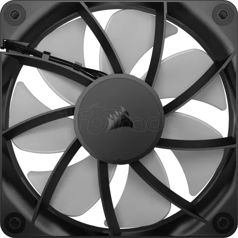 Photo de Lot de 3 Ventilateurs de boitier Corsair RS RGB - 12cm (Noir)