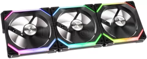 Photo de Lot de 3 Ventilateurs de boitier Lian Li SL RGB - 12cm (Noir)