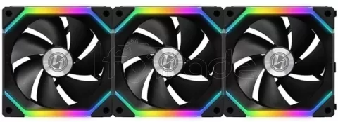 Photo de Lot de 3 Ventilateurs de boitier Lian Li SL RGB - 12cm (Noir)