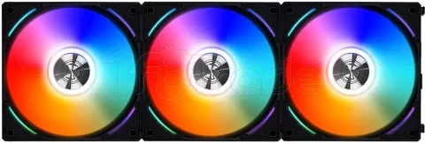 Photo de Lot de 3 Ventilateurs de boitier Lian Li Uni Fan AL RGB - 12cm (Noir)