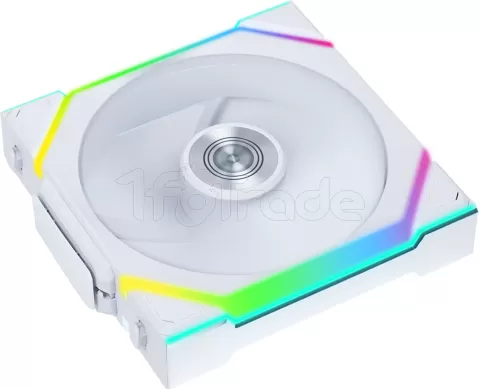 Photo de Lot de 3 Ventilateurs de boitier Lian Li Uni Fan SL Wireless Reverse RGB - 12cm (Blanc)