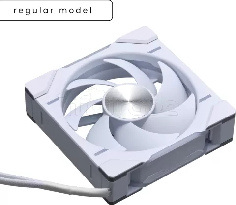 Photo de Lot de 3 Ventilateurs de boitier Phanteks D30 Regular Airflow RGB - 12cm (Blanc)