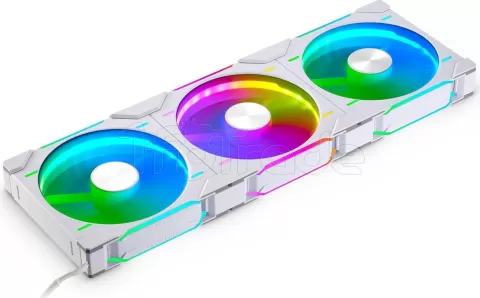 Photo de Lot de 3 Ventilateurs de boitier Phanteks D30 Regular Airflow RGB - 14cm (Blanc)