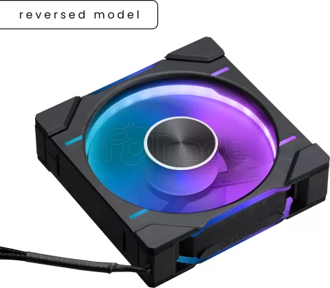 Photo de Lot de 3 Ventilateurs de boitier Phanteks D30 Reverse Airflow RGB - 12cm (Noir)