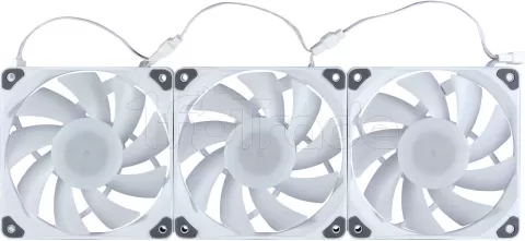 Photo de Lot de 3 Ventilateurs de boitier Phanteks M25 RGB - 12cm (Blanc)