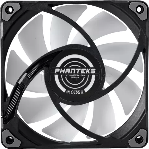 Photo de Lot de 3 Ventilateurs de boitier Phanteks M25 RGB - 12cm (Noir)