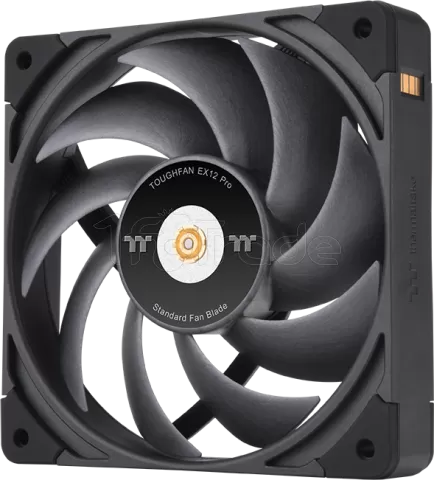 Photo de Lot de 3 Ventilateurs de boitier Thermaltake ToughFan Ex Pro - 12cm (Noir)