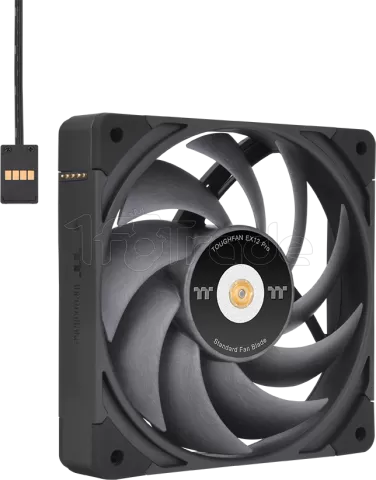 Photo de Lot de 3 Ventilateurs de boitier Thermaltake ToughFan Ex Pro - 12cm (Noir)