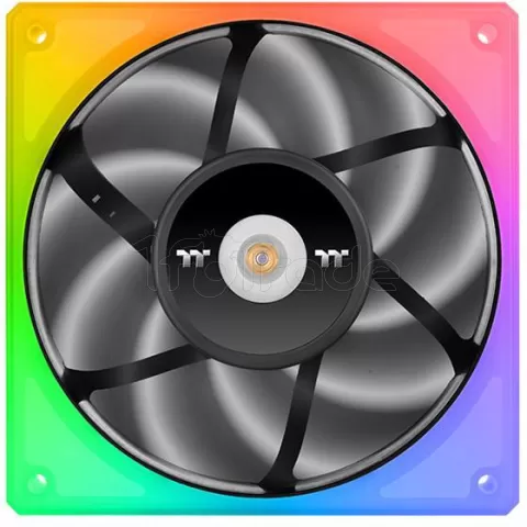 Photo de Lot de 3 Ventilateurs de boitier Thermaltake ToughFan RGB - 12cm (Noir)