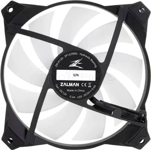 Photo de Lot de 3 Ventilateurs de boitier Zalman IF120 RGB - 12cm (Noir)