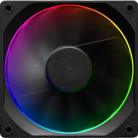 Photo de Lot de 4 Ventilateurs de boitier Gamdias Aeolus M3 RGB 12cm (Noir)