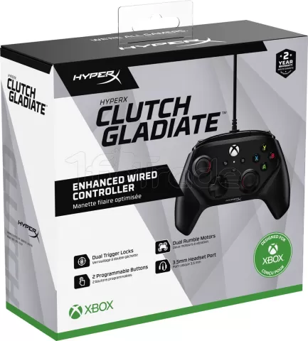 Photo de Manette de jeu filaire HyperX Clutch Gladiate XBox (Noir)