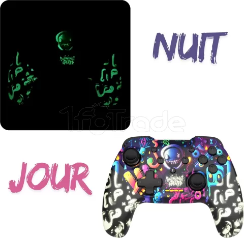 Photo de Manette de jeu sans fil Freaks and Geeks Shining Graff pour Nintendo Switch/PC