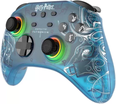 Photo de Manette de jeu sans fil RGB Freaks and Geeks Harry Potter Patronus pour Nintendo Switch/PC (Bleu)