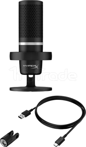 Photo de Microphone sur pied HyperX DuoCast RGB (Noir)