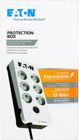 Multiprise parafoudre Eaton Protection Strip / 6 Prises FR