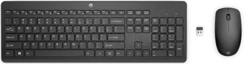 Photo de Pack 2en1 (Clavier/Souris) sans fil HP 230 (Noir)