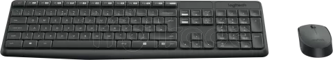 Photo de Pack 2en1 (Clavier/Souris) sans fil Logitech MK235 (Noir)