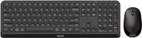 Photo de Pack 2en1 (Clavier/Souris) sans fil Philips Duo 4000-19 (Noir)